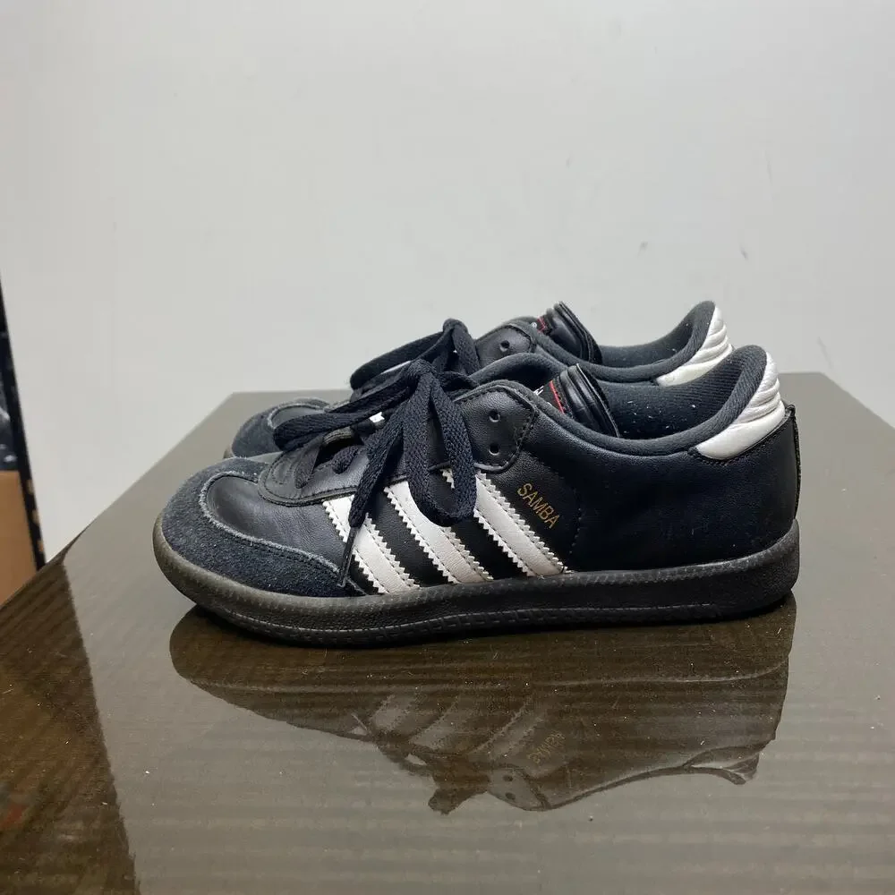 Adidas Samba Classic Black Gum Sneakers Shoes Boy's 3